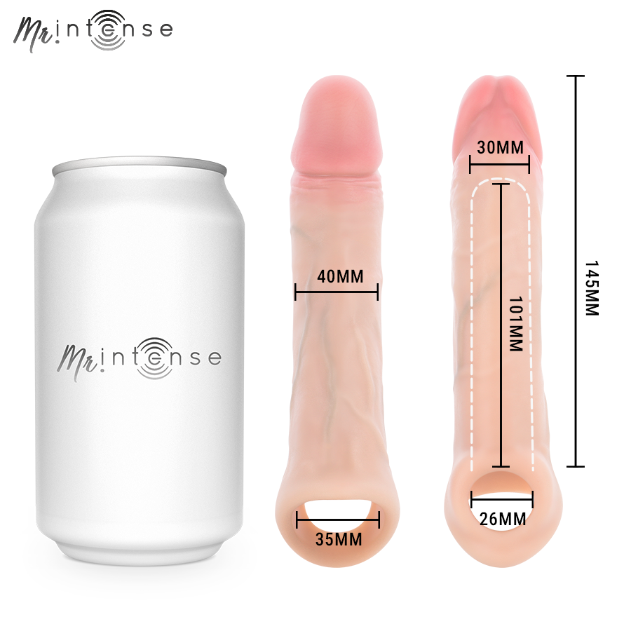 MR INTENSE - SIMON M MANCHON PÉNIS EN SILICONE 14,5 CM -Ø- 4 CM