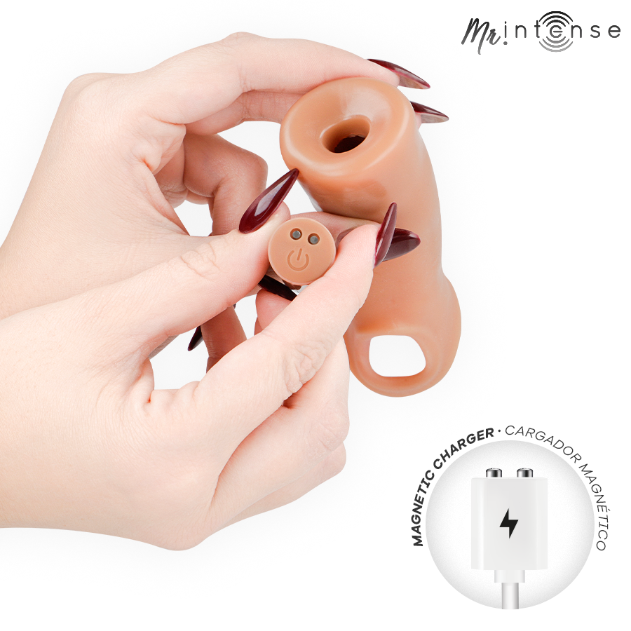 MR INTENSE - ARNOLD L MANCHON PÉNIS VIBRANT ULTRA-RÉALISTE AVEC TÉLÉCOMMANDE 16 CM -Ø- 4,5 CM