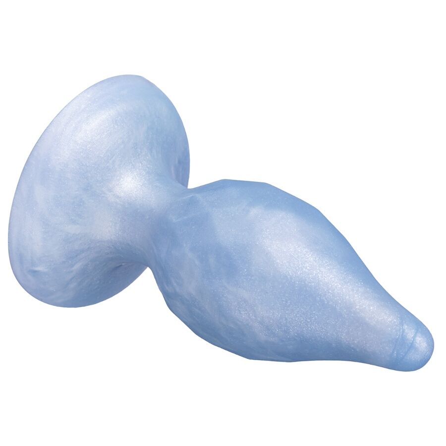 SILEXD - DIAMOND PLUG ANAL FANTASY SILICONE LIQUIDE THERMOREACTIF BLEU NACRÉ 9,2 CM