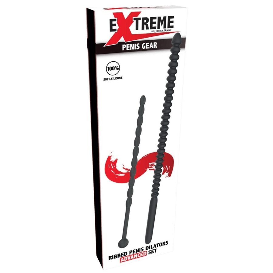 HIDDEN DESIRE - EXTREME ADVANCED DILATATEURS URÉTRAUX AVEC STRIES 2 UNITÉS