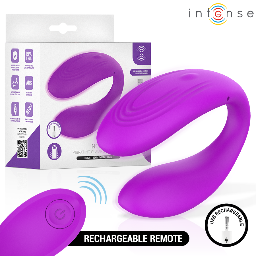 INTENSE – NORA STIMULATEUR À PINCE VIBRANTE VIOLET