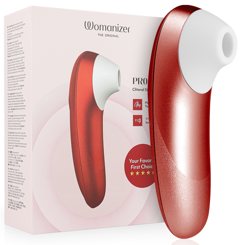 WOMANIZER - STIMULATEUR CLITORIAL VIBRANT PRO BORDEAUX