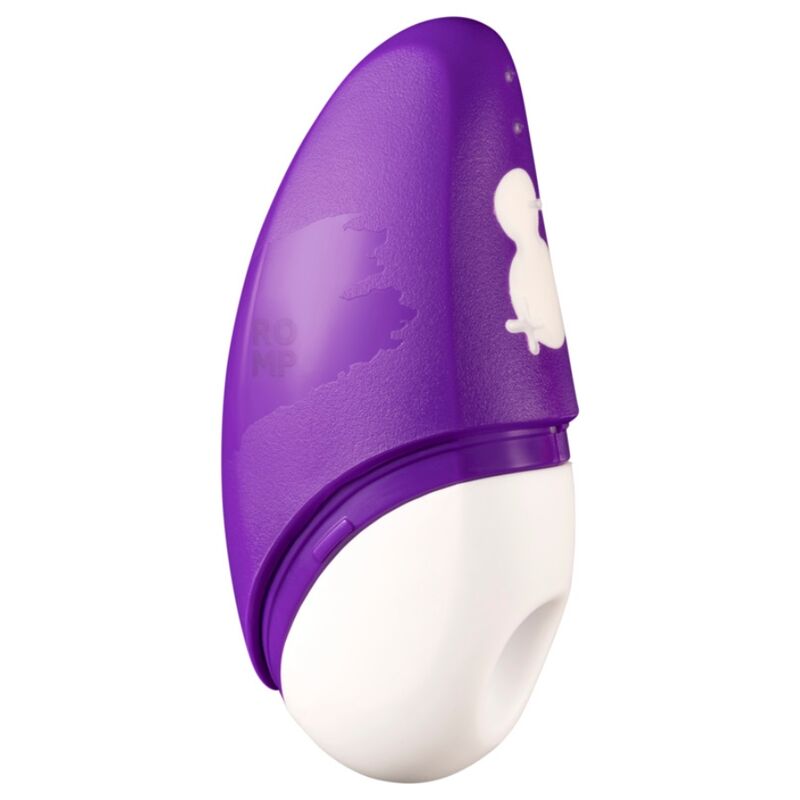 ROMP - STIMULATEUR CLITORIAL GRATUIT AVEC COUVERCLE, 10 NIVEAUX, RECHARGEABLE, VIOLET