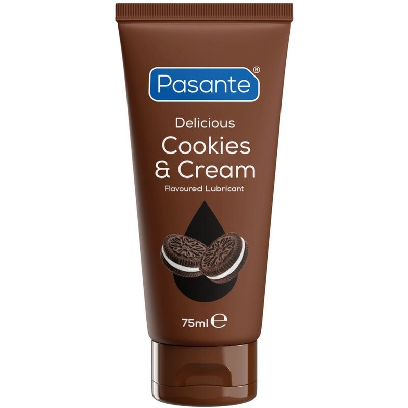 PASANTE - LUBRIFIANT À BASE DEAU, GOÛT COOKIES  CRÈME 75 ML