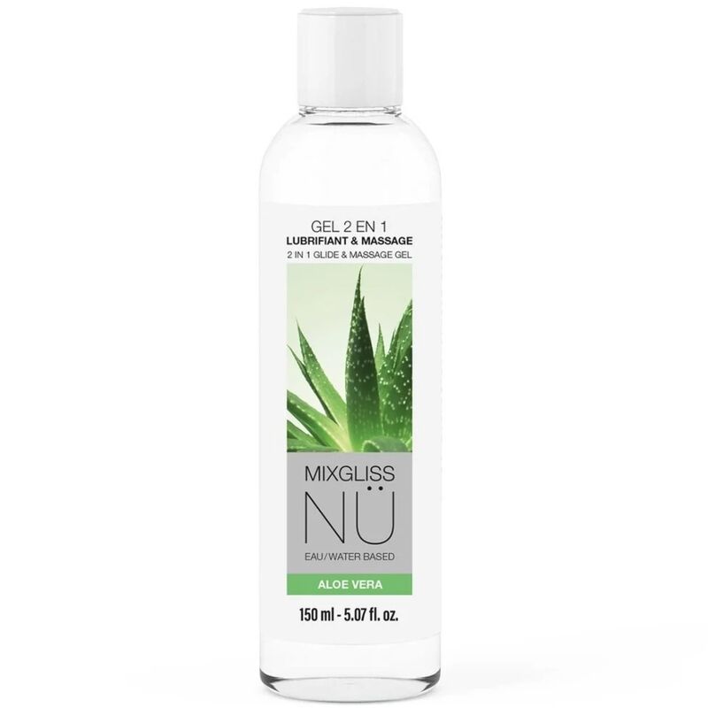 MIXGLISS - GEL LUBRIFIANT ET DE MASSAGE 2 EN 1 À BASE DEAU NURU À LALOE VERA 150 ML