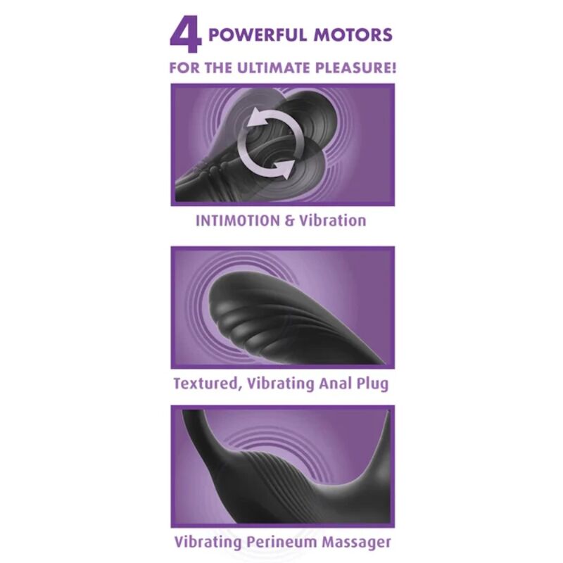 ANAL FANTASY ELITE - STIMULATEUR ANAL ET PÉRINÉAL RECHARGEABLE ASS-GASM INTIMOTION