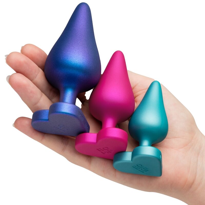 ROMP - KIT DENTRAÎNEMENT ANAL LUSTER TAILLES S/M/L AVEC BASE EN FORME DE CŒUR
