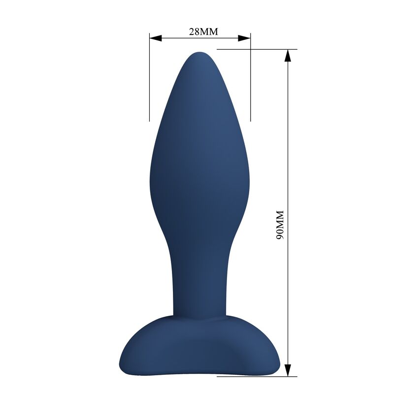 MR PLAY - PLUG ANAL CONIQUE EN SILICONE BLEU S