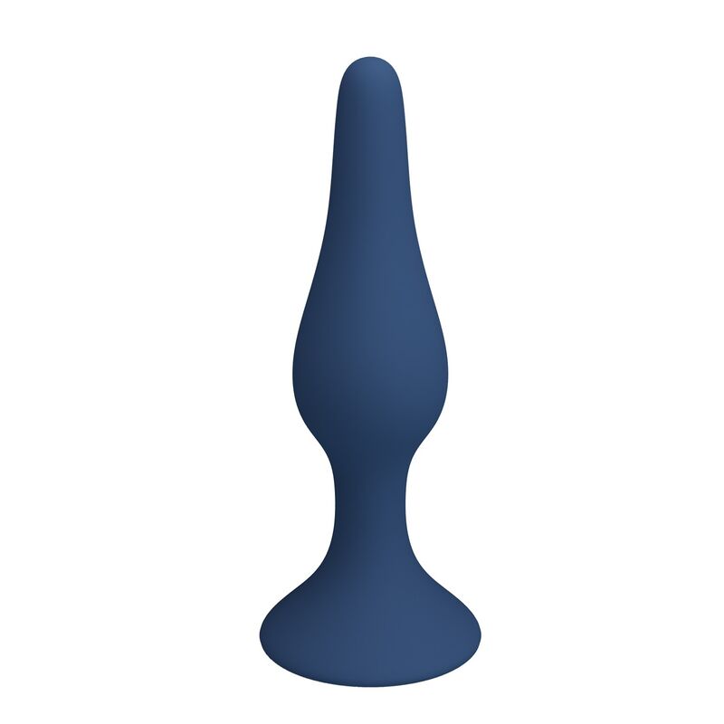 MR PLAY - PLUG ANAL EN SILICONE SLIM BLEU L