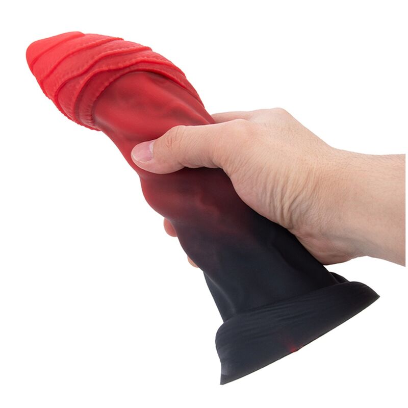 POWER MONSTERS - GOLIATH INFERNAL BICOLORE FANTASY GODEMICHET EN SILICONE 25 CM Ø 6 CM