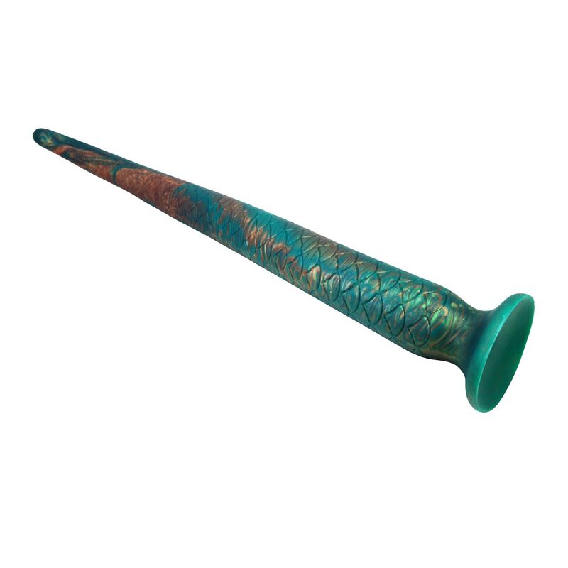 POWER MONSTERS - WILDWYRM TAIL BICOLOR FANTASY GODEMICHET EN SILICONE 47 CM Ø 4 CM