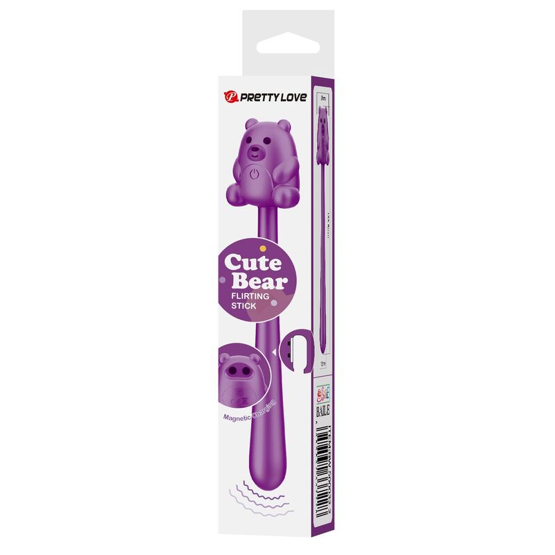 PRETTY LOVE - BÂTON VIBRATEUR RECHARGEABLE EN FORME DOURS MIGNON