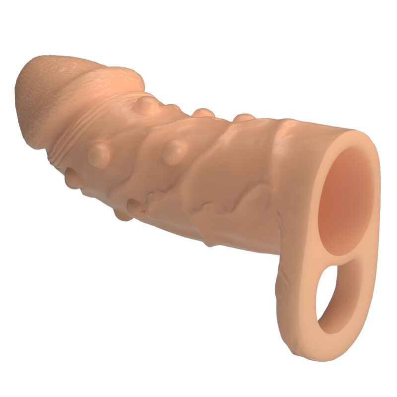 PRETTY LOVE - MANCHON DEXTENSION PÉNIENNE DORT 14 CM Ø 4 CM NATUREL