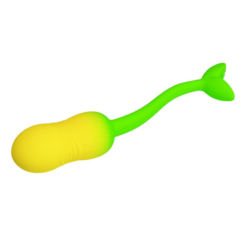PRETTY LOVE - ÅUF VIBRANT CONTRÔLABLE PAR APPLICATION PULSEN 12 FONCTIONS RECHARGEABLE PAR USB VERT-JAUNE