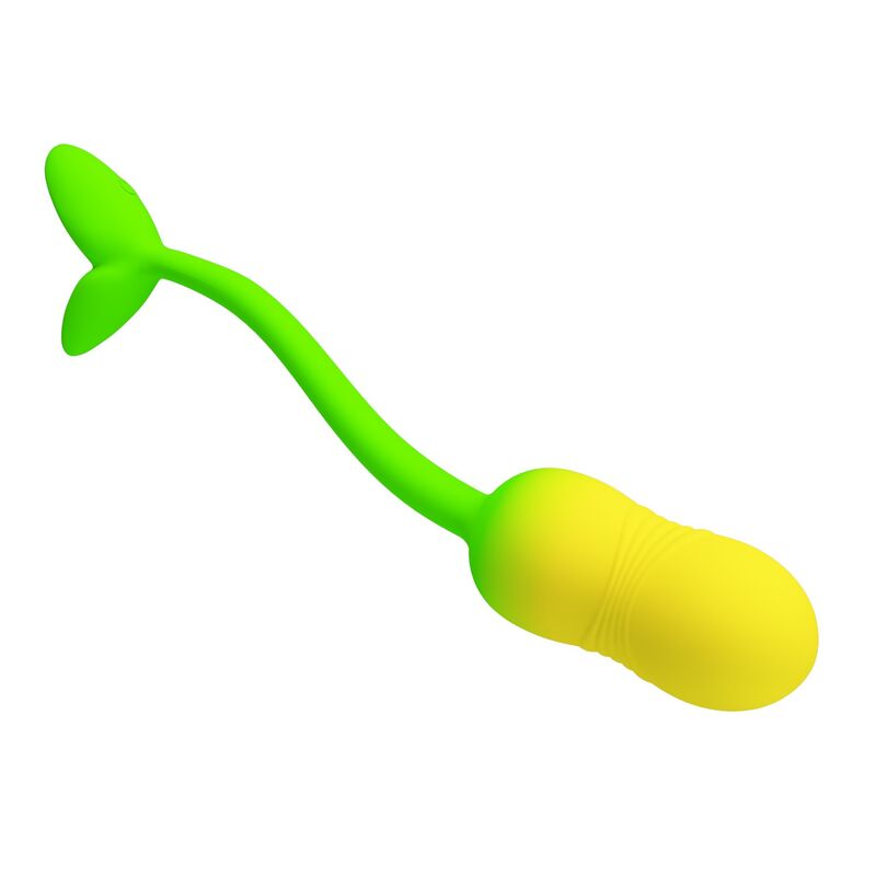 PRETTY LOVE - ÅUF VIBRANT CONTRÔLABLE PAR APPLICATION PULSEN 12 FONCTIONS RECHARGEABLE PAR USB VERT-JAUNE
