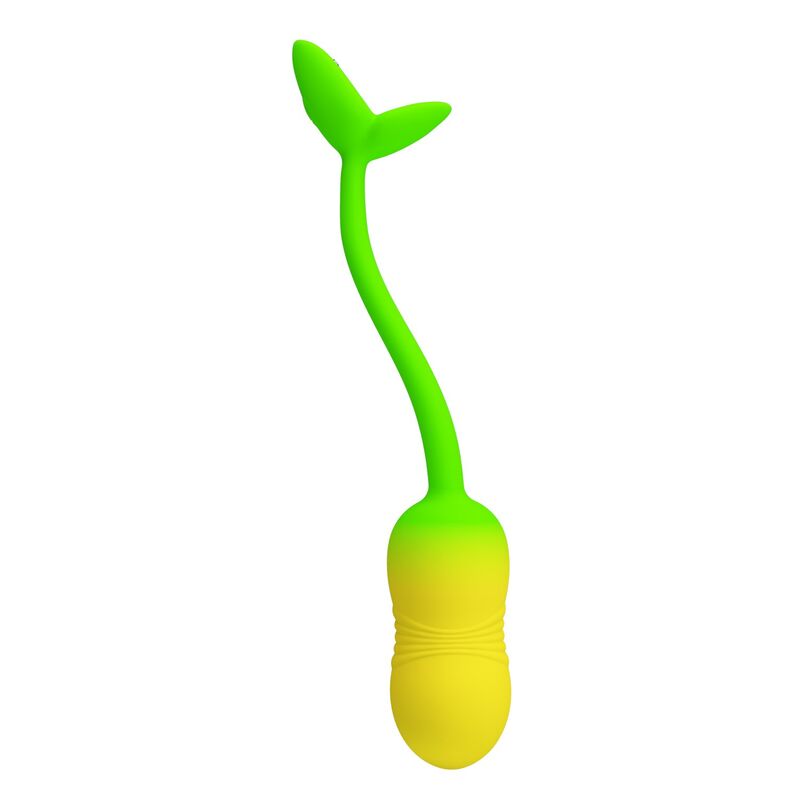 PRETTY LOVE - ÅUF VIBRANT CONTRÔLABLE PAR APPLICATION PULSEN 12 FONCTIONS RECHARGEABLE PAR USB VERT-JAUNE