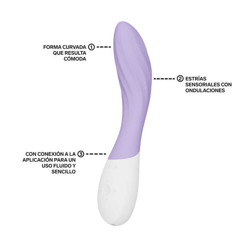LELO - MONA TWIST VIBRADOR PARA PUNTO G RECARGABLE APP CONTROL LAVANDA