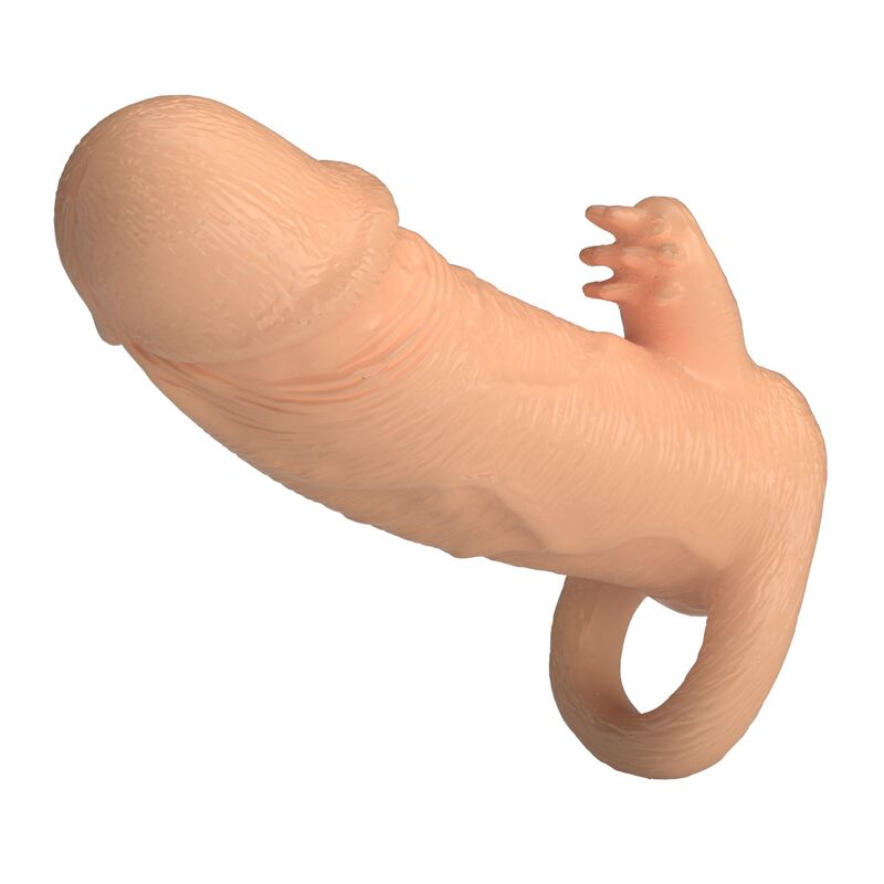 PRETTY LOVE - MANCHON DEXTENSION PÉNIENNE RODERIC 13 CM Ø 3,8 CM NATUREL