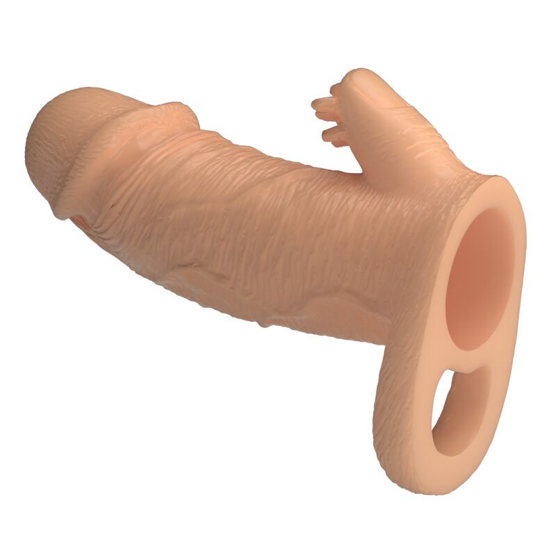 PRETTY LOVE - MANCHON DEXTENSION PÉNIENNE RODERIC 13 CM Ø 3,8 CM NATUREL