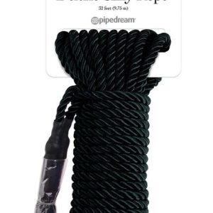 FETISH FANTASY SERIES - CORDE DE SOIE NOIRE DE LUXE 9,75 M