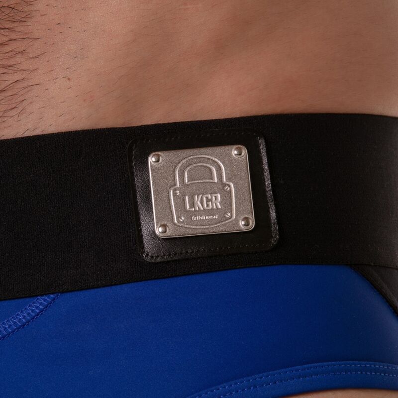 LOCKER GEAR - SLIP DE SPORT À CEINTURE LARGE BLEU S