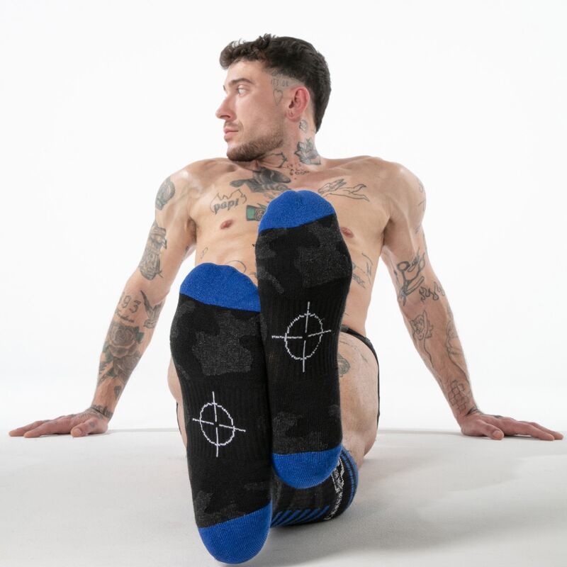 LOCKER GEAR- CHAUSSETTES MILITAIRES HAUTES NOIRES TAILLE UNIQUE