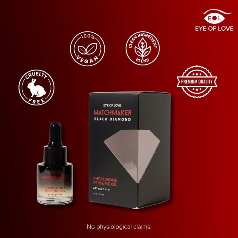 EYE OF LOVE - HUILE DE PARFUM AUX PHÉROMONES DE DIAMANT NOIR MATCHMAKER 20 ML