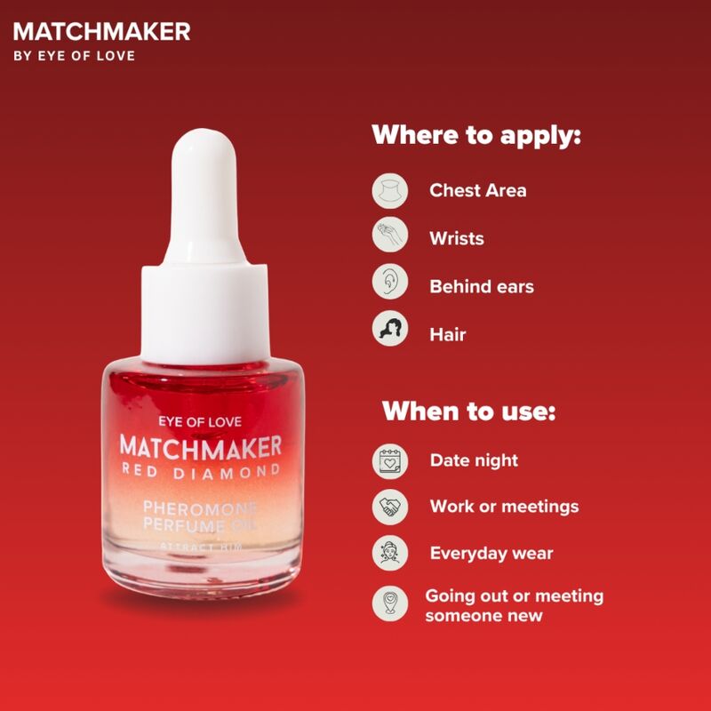 EYE OF LOVE - MATCHMAKER HUILE DE PARFUM AUX PHÉROMONES DIAMANT ROUGE 20 ML