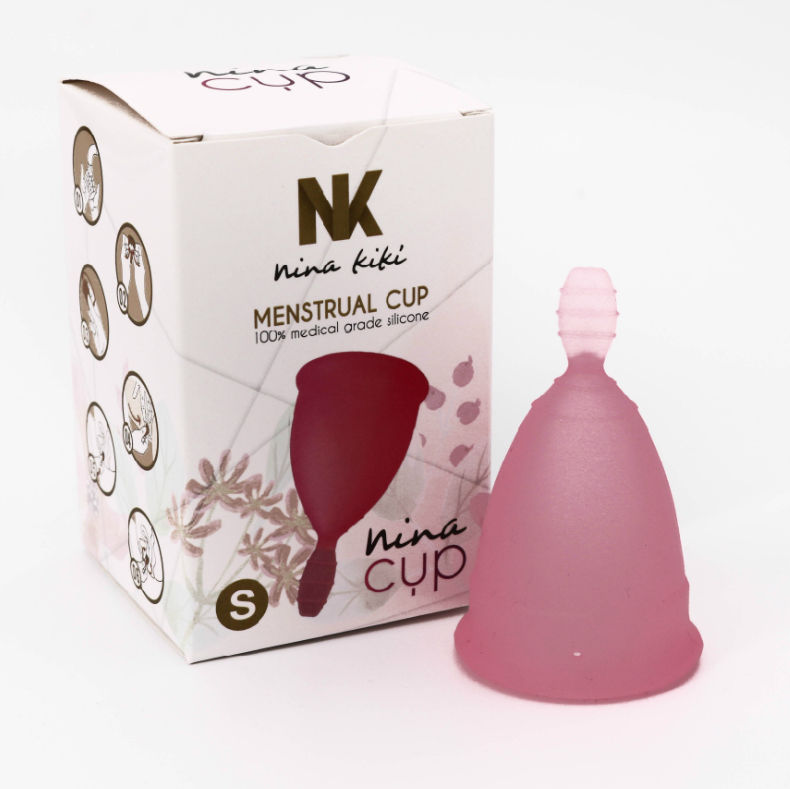 NINA KIKÍ - COUPE MENSTRUELLE ROSE TAILLE S 6 + 1 GRATUITE
