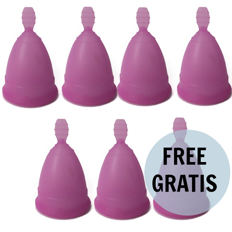 NINA KIKÍ - COUPE MENSTRUELLE VIOLET TAILLE S 6 + 1 GRATUITE
