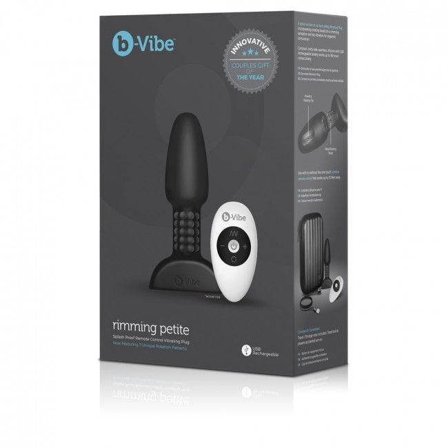 B-VIBE – RIMMING TÉLÉCOMMANDE PLUG ANAL PETITE NOIR