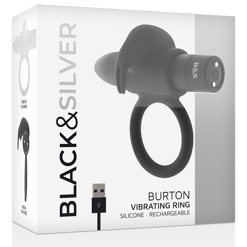 BLACKSILVER - BURTON RING 10 MODES DE VIBRATION NOIR